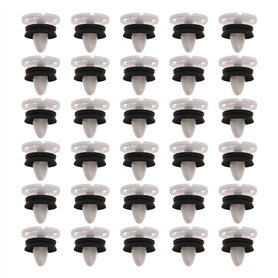 ECSiNG 30pcs Clips de Fixation Attaches Garniture Voiture Panneau de Porte Intérieures 7703077476 en Plastique Compatible avec P