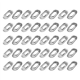 ECSiNG 20Pcs Bouton Tourner Oeillets Rondelles pour Bateau Canopy Couverture Tente Toile Bâche Caravane Meubles Bagages en Métal