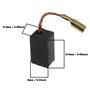 ECSiNG 2 Paires Balais de Charbon pour Meuleuse d'angle 6.3x8x13.5mm Compatible avec Ryobi EAG950RB EAG750RS 115 125 D54 Pièce d