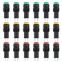 ECSiNG 18pcs Voyant d'alimentation LED DC 12V Montage Encastré sur Panneau pour Appareils Électroménagers de Télécommunications
