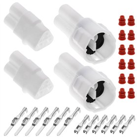 ECSiNG Lot de 2 Ensembles de connecteurs de Moto à 3 Broches compatibles avec Prise Sumitomo Compatible avec Yamaha Compatible a