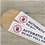 ECSiNG Lot de 10 autocollants pour portes automatiques Do Not Pull Handle Panneau d'avertissement autocollant pour fourgonnette 