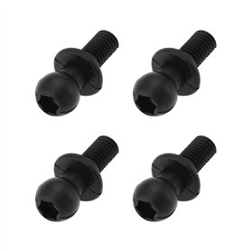 ECSiNG Lot de 4 vis de fixation à tête sphérique pour feu arrière - Vis filetées en plastique - Pièce de rechange 6V0945246 - Co