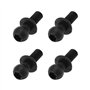 ECSiNG Lot de 4 vis de fixation à tête sphérique pour feu arrière - Vis filetées en plastique - Pièce de rechange 6V0945246 - Co