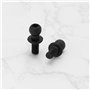 ECSiNG Lot de 4 vis de fixation à tête sphérique pour feu arrière - Vis filetées en plastique - Pièce de rechange 6V0945246 - Co