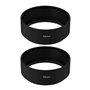 ECSiNG 2 Pièces Pare-Soleil pour Objectif d'appareil Photo Compatible avec Objectifs avec Filetage 58mm Pare-Soleil à Visser 64x