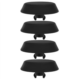 ECSiNG Lot de 4PCS Tampons de Support de Cric de Voiture en Plastique 51711960752 Compatible avec BMW E36 318 323 325 M3 Noir