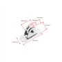 LT Easiyl 4 Pièces Poulies en Métal Bloc Diamètre 25mm avec Poulies à Roulement à Billes Poulie Directionnelle à Angle réglable 