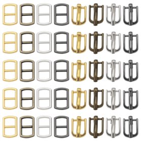 LT Easiyl 80 Pièces Mini Boucles de Poupée en Métal 4.5mm/5mm Mini Boucles de Ceinture pour Vêtements de Poupée Chaussures Sacs