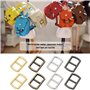 LT Easiyl 80 Pièces Mini Boucles de Poupée en Métal 4.5mm/5mm Mini Boucles de Ceinture pour Vêtements de Poupée Chaussures Sacs 