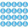 LT Easiyl 20x Autocollants pour Le Port de la Ceinture de sécurité 46x46mm Signes d'avertissement pour Les Ceintures de sécurité