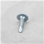 LT Easiyl 200pcs Vis Autoperceuses M4,2 X 16 Mm Vis à Tête Bombée Vis à Tête Cylindrique Plaquées Fer avec Zinc Bleu Et Blanc po