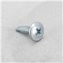 LT Easiyl 200pcs Vis Autoperceuses M4,2 X 16 Mm Vis à Tête Bombée Vis à Tête Cylindrique Plaquées Fer avec Zinc Bleu Et Blanc po