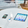Chargeur USB C, 25W 2 Port Prise USB-A & USB-C Chargeur Rapide Adaptateur Type C Secteur pour Apple iPhone 16/15/14/13/12/11/Pro