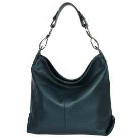 AmbraModa GL033 - Sac à main sac porté épaule en cuir véritable pour femme