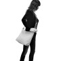 AmbraModa GL033 - Sac à main sac porté épaule en cuir véritable pour femme