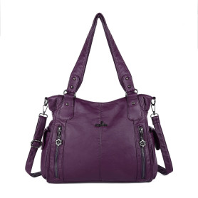 Angel Kiss Purses and Handbags Top-Handle Hobo Bags for Femmes Roomy Sacs à bandoulière en cuir lavés Sac à main pour filles Angel Kiss Purses and Handbags Top-Handle Hobo Bags for Femmes Roomy Sacs à bandoulière en cuir lavés Sac à main pour filles