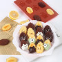 Surflyee Lot de 3 Moules à Madeleine en Silicone, Moule Madeleine Silicone, 9 Cavités Moule Madeleine, Moules en Silicone en For