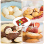 Surflyee Lot de 3 Moules à Madeleine en Silicone, Moule Madeleine Silicone, 9 Cavités Moule Madeleine, Moules en Silicone en For