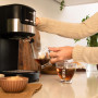 Cecotec Cafetière espresso compacte Power Espresso 20 Pecan. 1100 W, 20 Bars, Système Thermoblock, Buse orientable, Porte-filtre