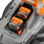Fuxtec Tondeuse à Gazon sans Fil 40V (2x20V) E2RM43 Set Batteries et Chargeur - Largeur De Coupe 43cm, 40L, Hauteur De Coupe ...