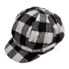 ZLYC Femme Classique Casquette Gavroche Hiver Casquette Souple(Blanc),Taille Unique