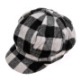 ZLYC Femme Classique Casquette Gavroche Hiver Casquette Souple(Blanc),Taille Unique