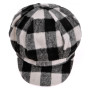 ZLYC Femme Classique Casquette Gavroche Hiver Casquette Souple(Blanc),Taille Unique