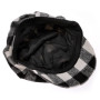 ZLYC Femme Classique Casquette Gavroche Hiver Casquette Souple(Blanc),Taille Unique
