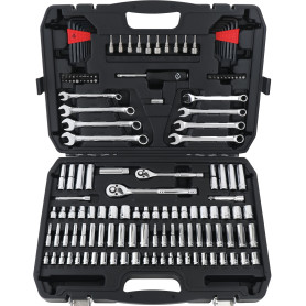 Amazon Basics 145 pièces Coffret à douilles pour mécanicien,