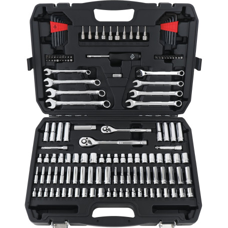 Amazon Basics 145 pièces Coffret à douilles pour mécanicien,