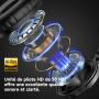 OneOdio ProC Bluetooth Casque sans Fil et Mode Filaire, 110 Heures d'utilisation,Casque Audio avec Micro, Hi-RES Audio, Coussine