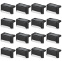 EBKCQ Lot de 16 Lampes Solaires, Eclairage à LED Lampe Solaire Exterieur, Lumières Solaires Exterieure Jardin Blanc Chaud Étanch