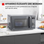 Toshiba MW3-AC26PFI(MG) Four à Micro-ondes 26L Air chaud combiné, 6-en-1 900W avec Cuiseur Vapeur en Gris Morandi, 6 Programmes 