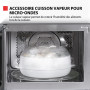 Toshiba MW3-AC26PFI(MG) Four à Micro-ondes 26L Air chaud combiné, 6-en-1 900W avec Cuiseur Vapeur en Gris Morandi, 6 Programmes 