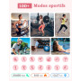 Montre Connectée Femme Ronde Petite Montre Podometre Smartwatch avec Appel Bluetooth Cardiofrequencemetre Oxymetre Chronometre p