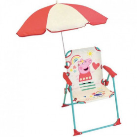 FUN HOUSE Peppa Pig Chaise pliante camping avec parasol - H.38.5 xl.38.5 x P.37. 67,99 €