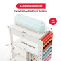 Chariot d’Organisation et de Stockage Crafit Compatible avec la Machine Cricut, Organisateur de roulage Crafit avec Support de R