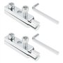 LT Easiyl Lot de 2 Extracteurs de Boulons Cassés Réglables pour Robinet à Angle Droit Extracteur de Fil Cassé pour Robinet 4 Poi