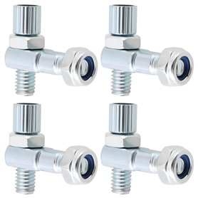 LT Easiyl Lot de 4 étriers de Frein de Vélo M6 Weldtite Câble de Réglage Latéral pour Vélos de Route Et de Montagne