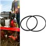 LT Easiyl 2 Courroies de Transmission Avant Et Arrière 1/2" X 25,5" 3/8" X 29" Compatible avec Troy-Bilt 1916657 Les Motoculteur
