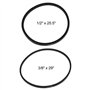 LT Easiyl 2 Courroies de Transmission Avant Et Arrière 1/2" X 25,5" 3/8" X 29" Compatible avec Troy-Bilt 1916657 Les Motoculteur