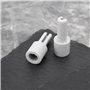 LT Easiyl Lot de 8 Rallonges de Potentiomètre en Plastique Gris 10 X 25 Mm pour Potentiomètre de Mixage Guitare électrique
