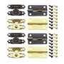 SG Store 36pcs Mini Charnières à Moraillon en Bronze Antique avec Vis Mini Armoire Loquet Moraillons Accessoires Décoratifs pour