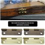 SG Store 36pcs Mini Charnières à Moraillon en Bronze Antique avec Vis Mini Armoire Loquet Moraillons Accessoires Décoratifs pour