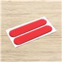 SG Store Lot de 4 autocollants réfléchissants rouges pour voiture, bande d'avertissement réfléchissante pour porte de voiture, p