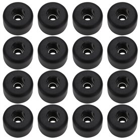 SG Store 16 Pièces Pieds en Caoutchouc de Haut-parleur avec Rondelle en Acier Inoxydable 25x15mm Pieds Ronds en Caoutchouc pour
