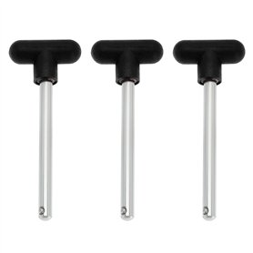 SG Store Lot de 3 goupilles de rechange en acier pour salle de sport - 100 mm de diamètre et 10 mm - Pour machine d'exercice à d