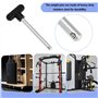 SG Store Lot de 3 goupilles de rechange en acier pour salle de sport - 100 mm de diamètre et 10 mm - Pour machine d'exercice à d