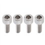 SG Store Lot de 4 Boulons de Serrage de Manivelle de Vélo en Acier Inoxydable 304 M6 X 18 Mm Pièce de Rechange Compatible avec S